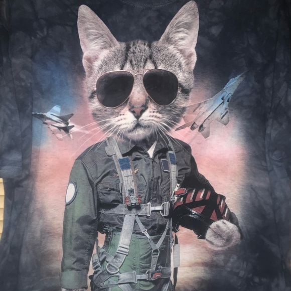 Top Gun Style The Mountain Graphic T-shirt sz XL Tom Cruise parody - Picture 2 of 4